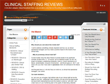 Tablet Screenshot of clinicalstaffingreviews.com